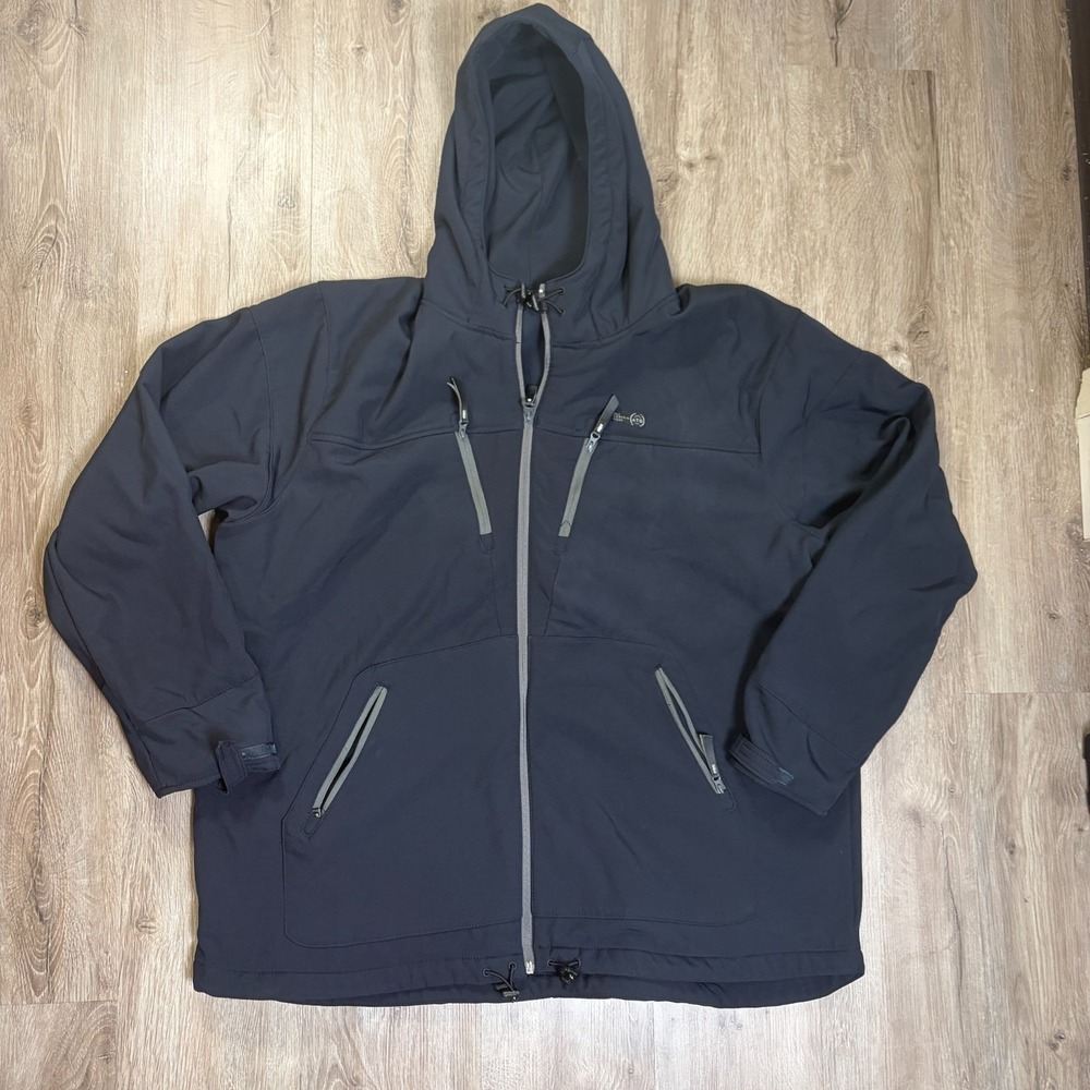 Wrangler ATG All Terrain Gear Softshell Parka Jacket XL Black Full Zip